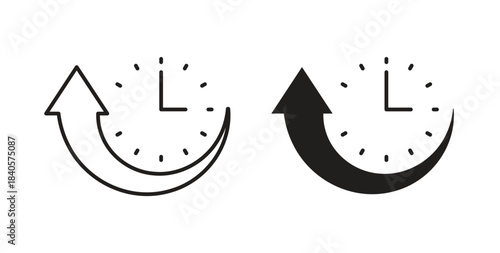 Uptime and downtime icon for web and app. vector illustration eps