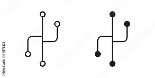 Version control icon for web and app. vector illustration eps