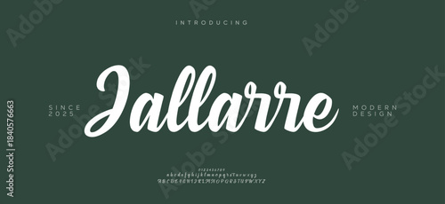 A sophisticated script font with a bold, dramatic flourish, perfect for making a stylish statement in luxury designs.
