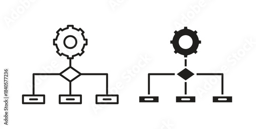 Workflow icon for web and app. vector illustration eps