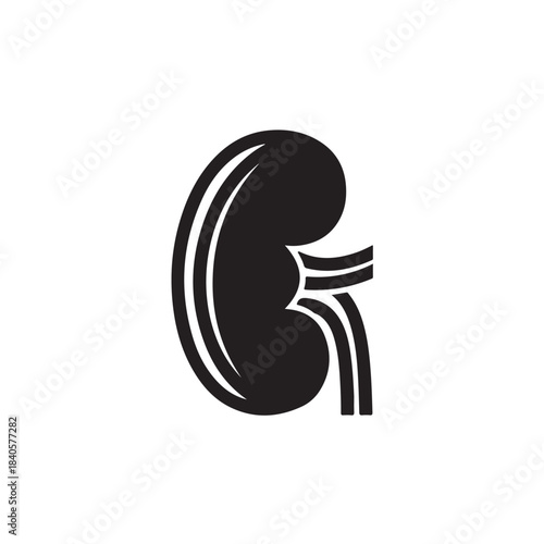 Kidney icon for medical and healthcare design