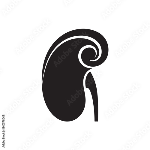 Kidney icon for medical and healthcare design, organ symbol