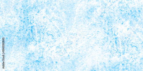 Abstract light blue grunge paint wall texture background, resembling frosty ice or watercolor marble. frosted, icy appearance with scattered speckled details and smooth blended tones. scratch wall.