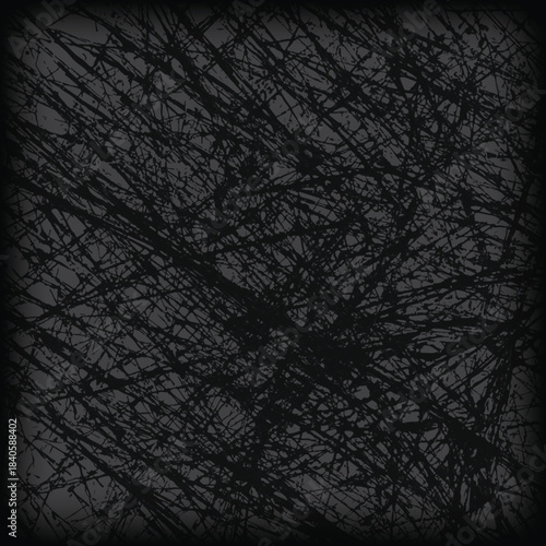 Black and White abstract background with radial gradient effect. An abstract Black and White background.