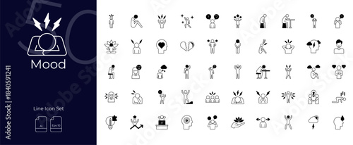 Mood Duotone Editable Icons set