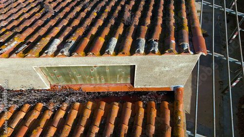 Old industrial roof