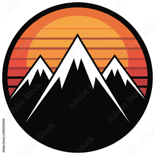camping in the mountains with tents, campfire, and nature scenery, ideal for outdoor adventure illustrations, travel graphics, hiking projects, and recreational vector designs.