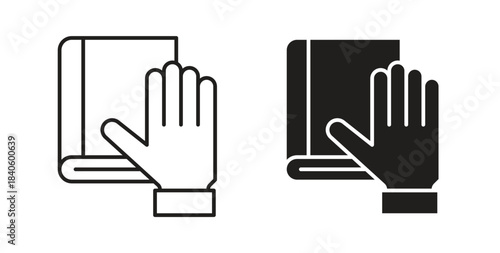 Pledge icon isolated vector Illustration. Vector pictogram for web and app
