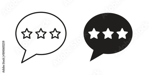 Rating icon isolated vector Illustration. Vector pictogram for web and app