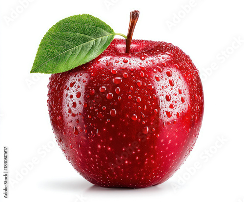 Red apple isolated on white