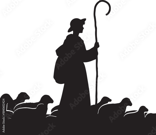silhouette of a girl with a sword