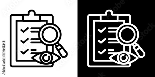 Inventory Icon Of Line Black And White Style Vector Illustration
