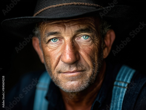 Texas farmer with hat