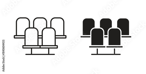 Seats icon isolated vector Illustration. Vector pictogram for web and app