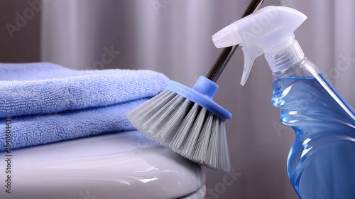 Toilet bowl cleaner: a hand...