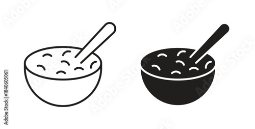 Sour soup icon isolated vector Illustration. Vector pictogram for web and app