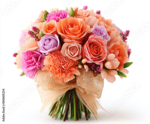 Wedding bouquet isolated on...