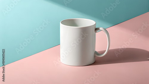 Ceramic Mug Mockup on Gradient Background
