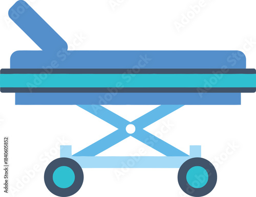 Hospital Stretcher Medical Bed Healthcare Vector