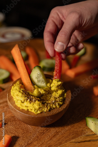 Mediterranean Hummus Platter with Fresh