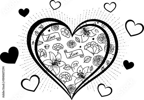 abstract heart background