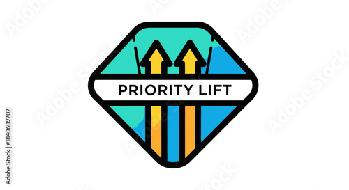 Iconic Priority Lift Symbolizing Elevated Solutions, Efficiency, And Business Growth