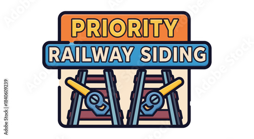 Iconic Railway Siding Priority Symbolizing Important Track Decisions And Expedited Transport