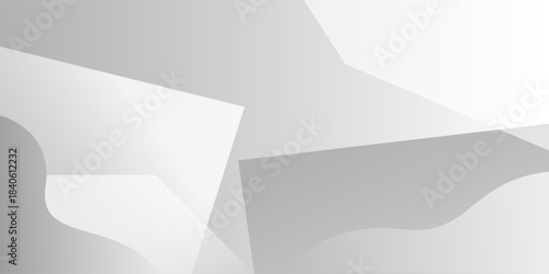 Abstract white and gray shape modern background. texture white pattern. vector illustration	
