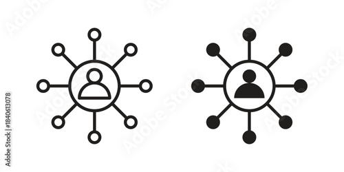 Soft skills icon doodle set. editable outline stroke vector eps