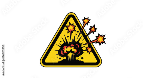 Explosion Warning Symbol: A Graphic Representation Of High Risk and Hazardous Situations