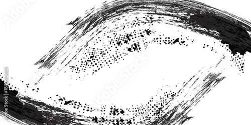 Tire tread marks, wheel textures, tire marks - car racing, motocross, drift, rally, off-road and others. Vector black isolated texture in grunge style with splashes.eps10 vector