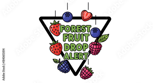 Fresh Fruit Drop Alert: Vibrant Forest Berries and Delicious Seasonal Treats
