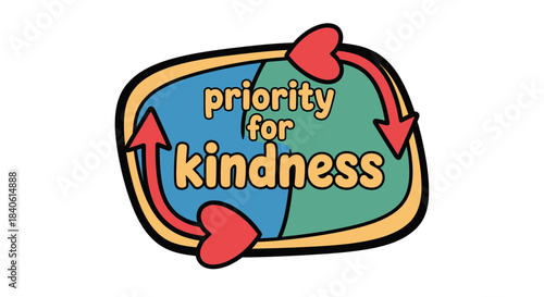 Embracing Kindness: A Colorful Illustration Promoting Compassion and Positive Actions