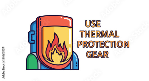Essential Safety: Highlighting Thermal Protective Gear for Hazardous Environments Illustration