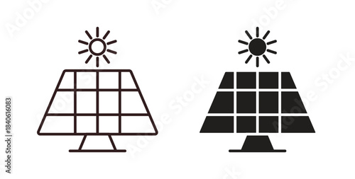 Solar panel icon