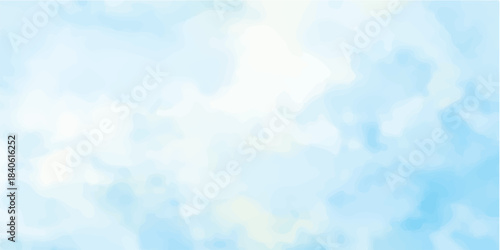 Beautiful bright natural blue sky with fluffy white clouds, a perfect abstract cloudscape background