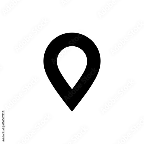 Find location pinpoint icon vector map pointer gps navigation symbol marker sign destination 100 characters