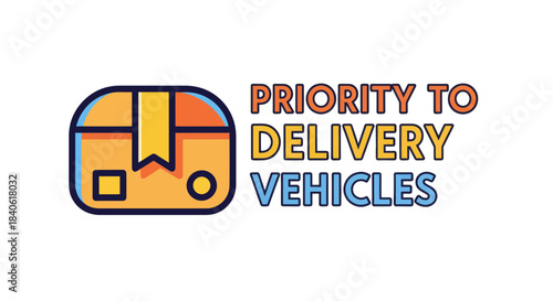 Delivery Priority Icon Depicting Package Transportation For Delivery Vehicles And Services
