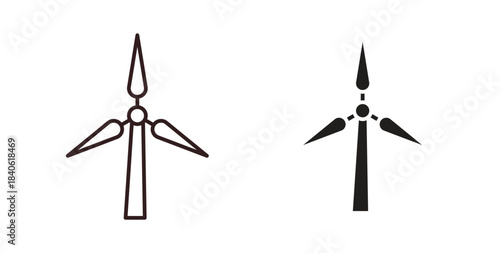Wind turbine icon