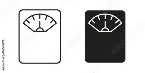 Weight scale icon