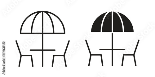 Terrace icon designs collection for mobile, ui, web.