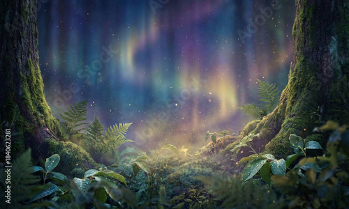 Ethereal Glow Overlay with Dreamy Fantasy Concept