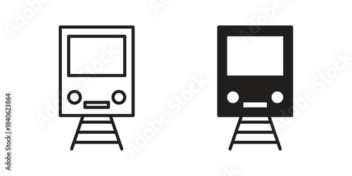 Train icon designs collection for mobile, ui, web.