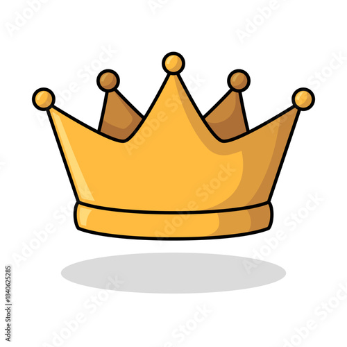 Golden crown symbol of royalty and power