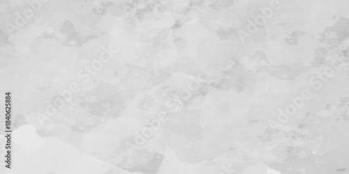 Abstract background with white paper texture and gray watercolor painting background. Stone texture for painting on ceramic tile wallpaper. Old grunge textures. White background illustration.