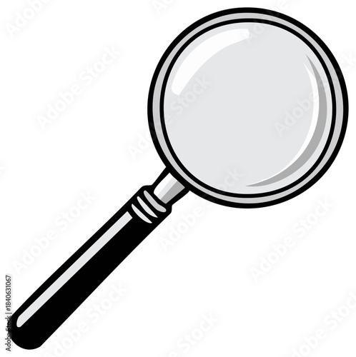 Magnifying Glass Icon Illustration Tool for Search Research or Discovery Purposes