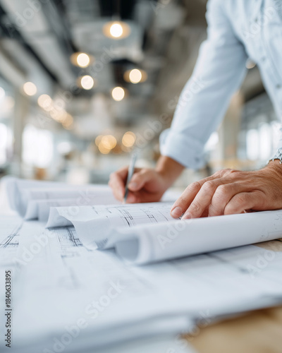 A man is writing on a piece of paper with a pen