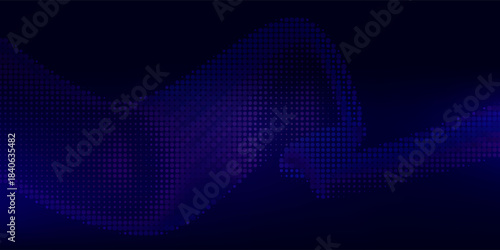 Cyber Big Data Flow Particles Tech Business or Science Background. Medical Research or Tech Innovation Online Webinar Presentation Event. Conference or Forum Vector Illustration Backdrop.