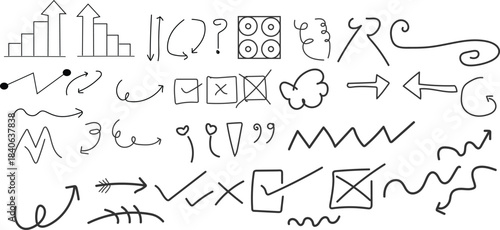 Hand Drawn Sketch Elements Collection vector