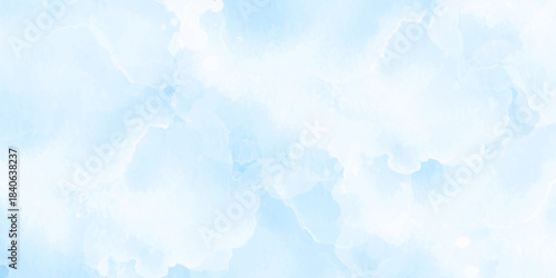 abstract watercolor background. light cyan watercolor  blue  wet wash splash invitation card background template collection